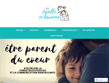 Tablet Screenshot of familleharmonie.com